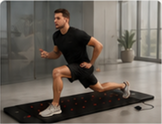 Athlet beim Performance-Training auf der RECOMAT Therapiematte